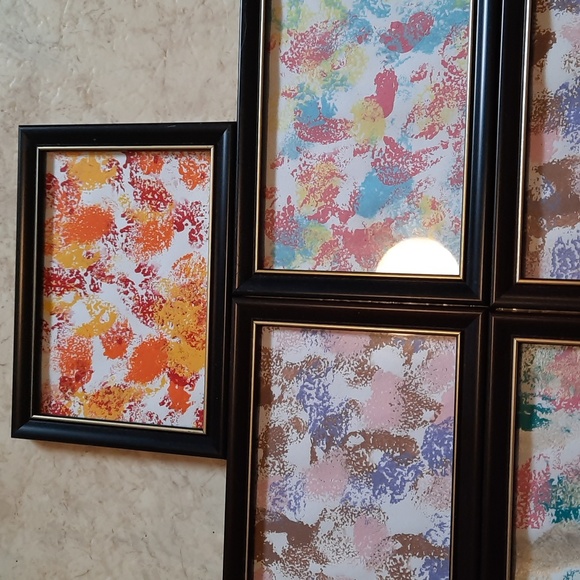 Hand Painted Sponge Art Collage - Picture 2 of 3